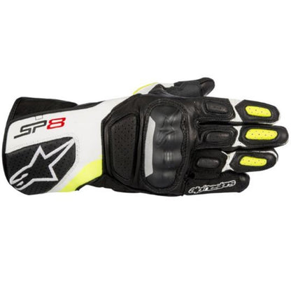 Alpinestars SP2 V3 Leather Glove Black/White/Fluro