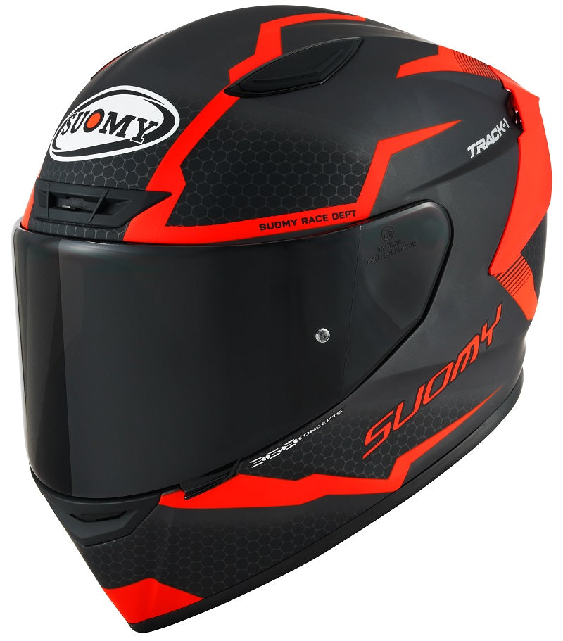 Suomy TRACK-1 E06 REACTION | MATT ANTHRACITE/RED