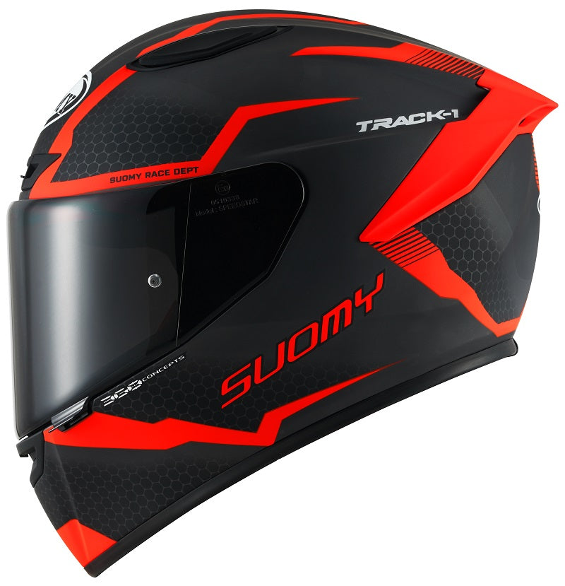 Suomy TRACK-1 E06 REACTION | MATT ANTHRACITE/RED