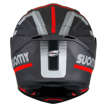 Suomy TRACK-1 E06 NINETY SEVEN Gun Metal / RED