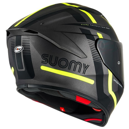 Suomy TRACK-1 E06 NINETY SEVEN Gun Metal / Yellow