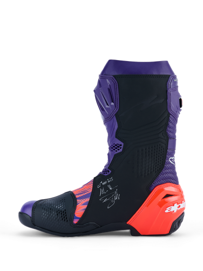 Alpinestars SUPERTECH R LE FLYTE VENTED BOOTS | PURPLE RED BLACK (Jorge Martin)