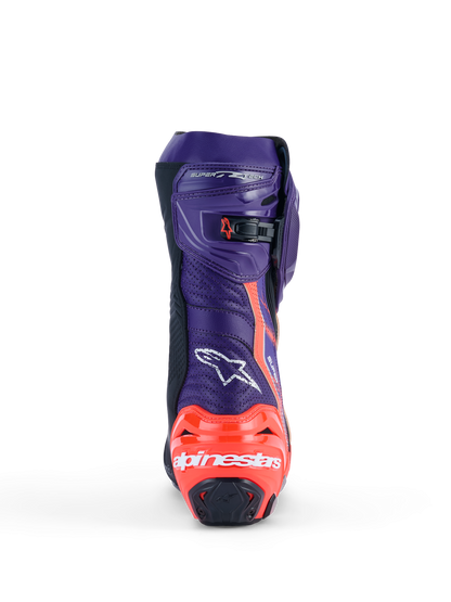 Alpinestars SUPERTECH R LE FLYTE VENTED BOOTS | PURPLE RED BLACK (Jorge Martin)