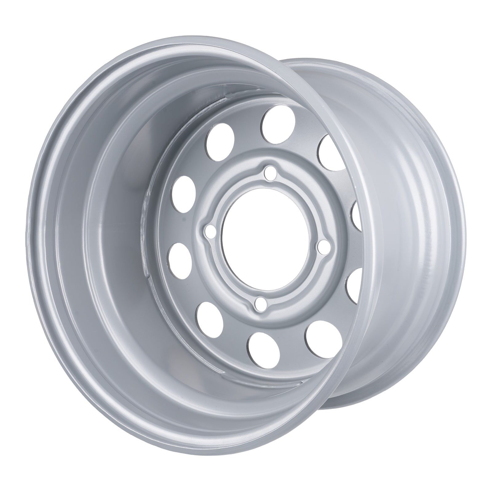 Whites ATV/UTV Steel Rim 14x8 Can-Am Rear 4/137 +32.7 - Silver