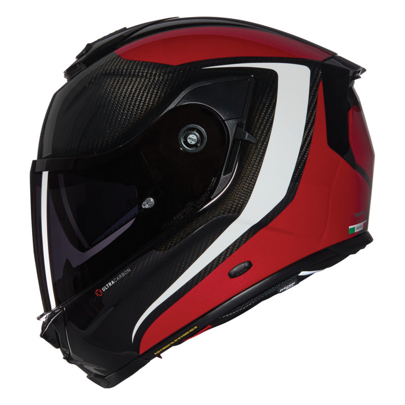 X-903 FULL FACE INTRIGO | RED-WHITE-CARBON