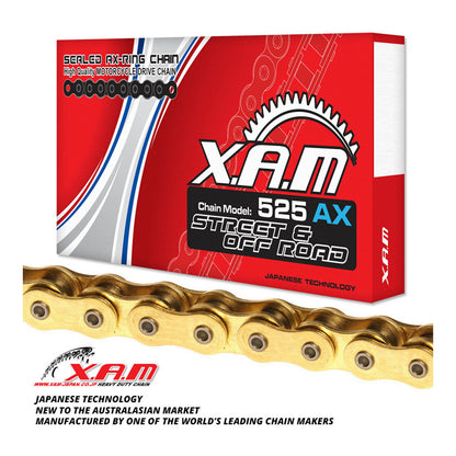 XAM Sprocket Kit Suzuki DR650 '06-'15 X-Ring Gold 15/41