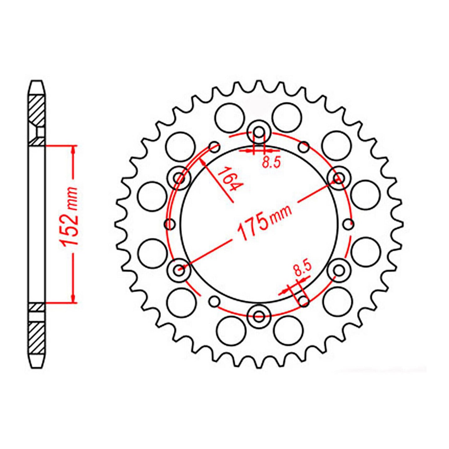 XAM Sprocket Kit Yamaha YZ/WR400F '98 NSDCG2 14/49