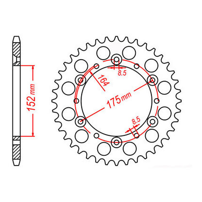 XAM Sprocket Kit Yamaha YZ/WR400F '98 NSDCG2 14/49