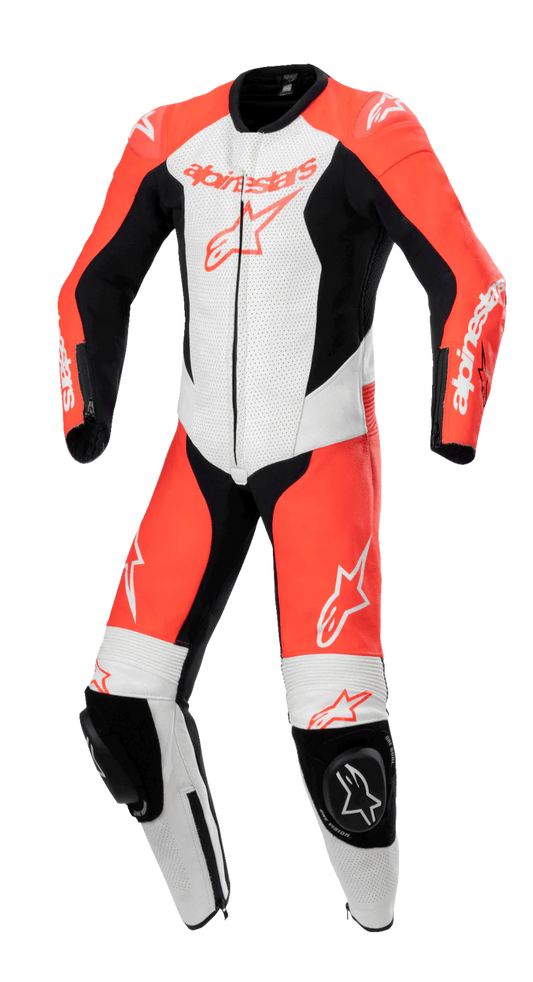 Alpinestars Youth GP Plus V2 1-Piece Leather Suit Red/Fluro/White/Black