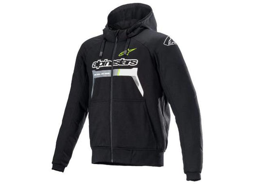 ALPINESTARS CHROME IGNITION HOODIE BLACK YELLOW