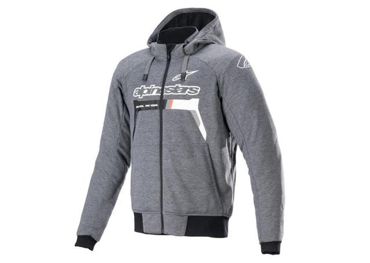 ALPINESTARS CHROME IGNITION HOODIE GREY WHITE