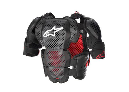ALPINESTARS MX23 A-10 FULL CHEST PROTECTOR V2 ANTHRACITE BLACK RED