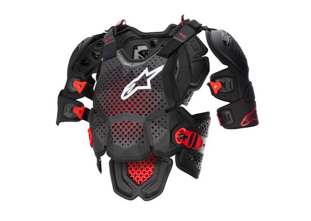 ALPINESTARS MX23 A-10 FULL CHEST PROTECTOR V2 ANTHRACITE BLACK RED