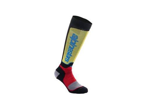 ALPINESTARS MX24 MX PLUS SOCKS BLACK RED BLUE