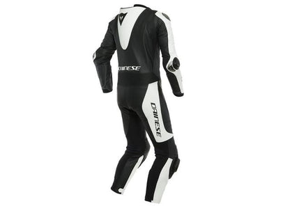 DAINESE LAGUNA SECA 5 1PC PERFORATED SUIT BLACK WHITE