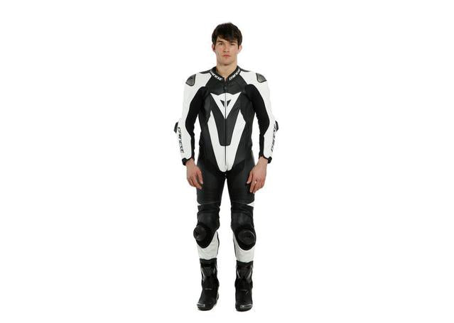 DAINESE LAGUNA SECA 5 1PC PERFORATED SUIT BLACK WHITE