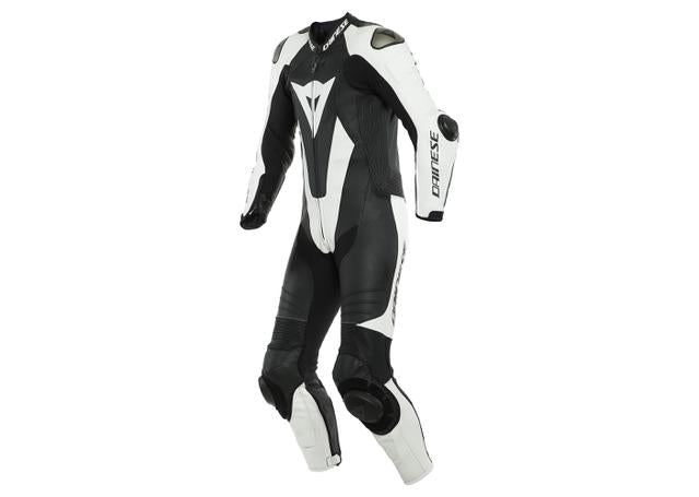 DAINESE LAGUNA SECA 5 1PC PERFORATED SUIT BLACK WHITE