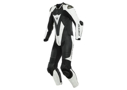 DAINESE LAGUNA SECA 5 1PC PERFORATED SUIT BLACK WHITE
