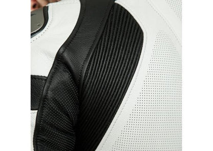 DAINESE ASSEN 2 1PC PERFORATED SUIT WHITE RED BLACK