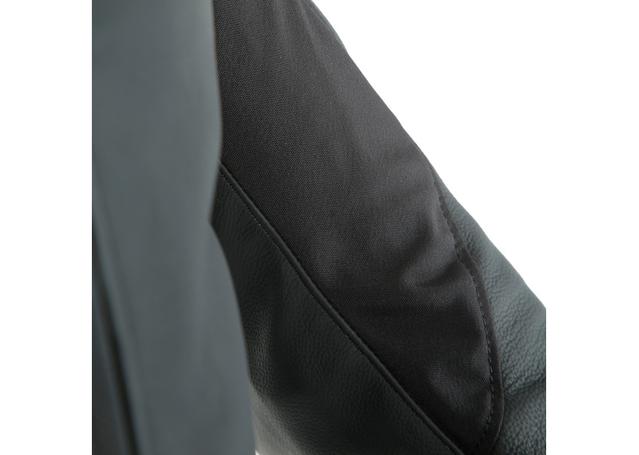 DAINESE AGILE LEATHER JACKET BLACK MATT CHARCOAL