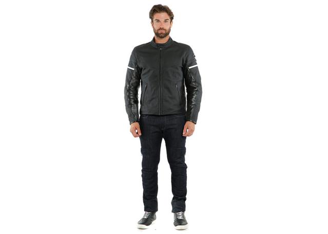 DAINESE SAINT LOUIS LEATHER JACKET BLACK