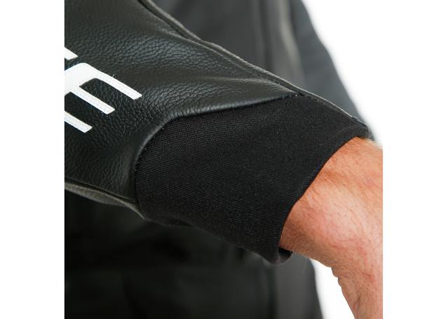 DAINESE SPORT PRO LEATHER JACKET BLACK WHITE