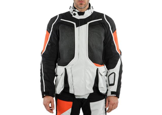 DAINESE D-EXPLORER 2 GORE-TEX JACKET GLACIER-GRY BLUE RED BLACK