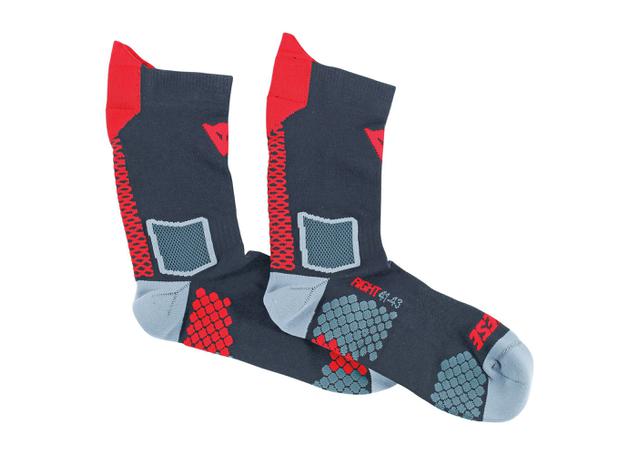 DAINESE D-CORE MID SOCK BLACK RED