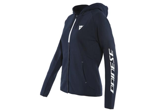 DAINESE CASUAL PADDOCK LADY HOODIE BLACK WHITE