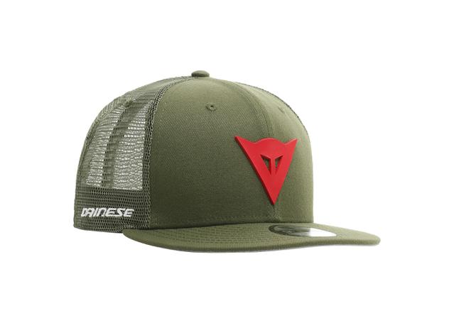 DAINESE CASUAL 9FIFTY TRUCKER SNAPBACK CAP GREEN RED