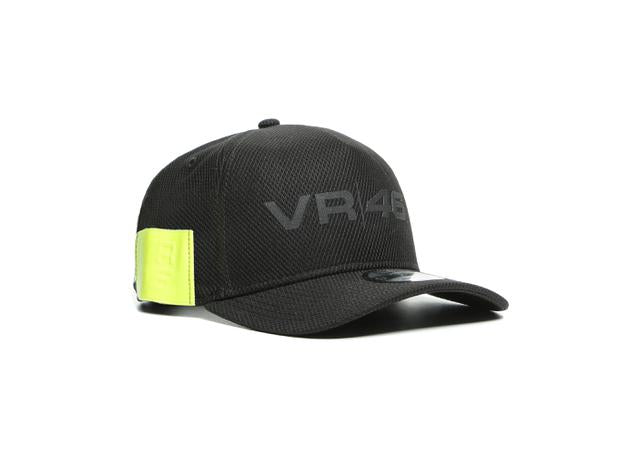 DAINESE CASUAL 9FORTY VR46 CAP BLACK FLURO YELLOW