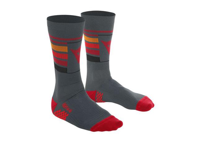 DAINESE SOCKS HG HALLERBOS SOCK DARK GREY RED