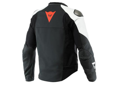 DAINESE SPORTIVA LEATHER JACKET BLACK WHITE