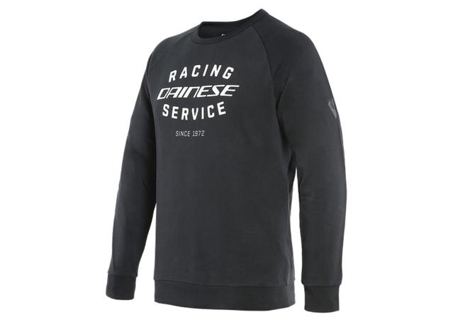 DAINESE PADDOCK SWEATSHIRT BLACK WHITE