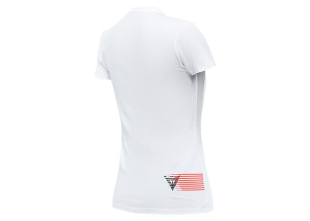 DAINESE LOGO LADY T-SHIRT WHITE BLACK