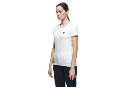 DAINESE LOGO LADY T-SHIRT WHITE BLACK