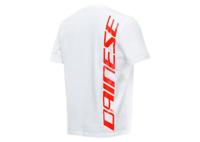 DAINESE BIG LOGO T-SHIRT WHITE RED