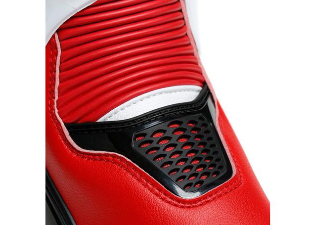 DAINESE TORQUE 3 OUT BOOTS BLACK WHITE LAVA RED