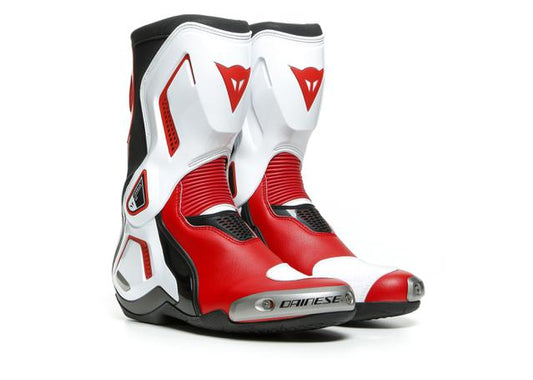 DAINESE TORQUE 3 OUT BOOTS BLACK WHITE LAVA RED