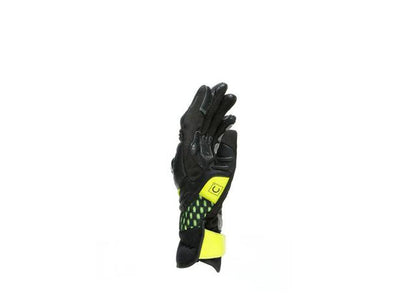DAINESE CARBON 3 SHORT GLOVES BLACK CHARCOAL FLURO YELLOW