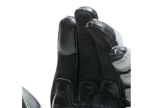 DAINESE CARBON 3 SHORT GLOVES BLACK CHARCOAL FLURO YELLOW