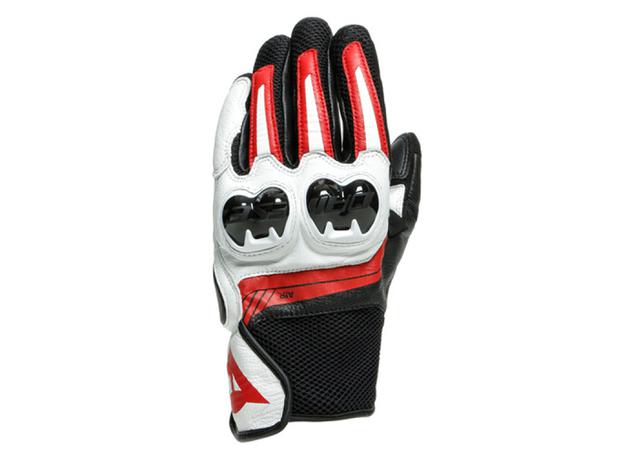 DAINESE MIG 3 UNISEX GLOVES BLACK WHITE RED