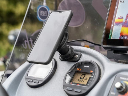 Quad Lock 360 Base - Flat Rectangle 4 Hole - Black