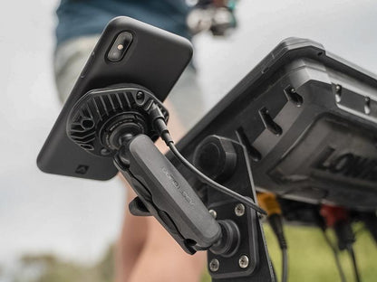 Quad Lock 360 Base - Flat Rectangle 4 Hole - Black