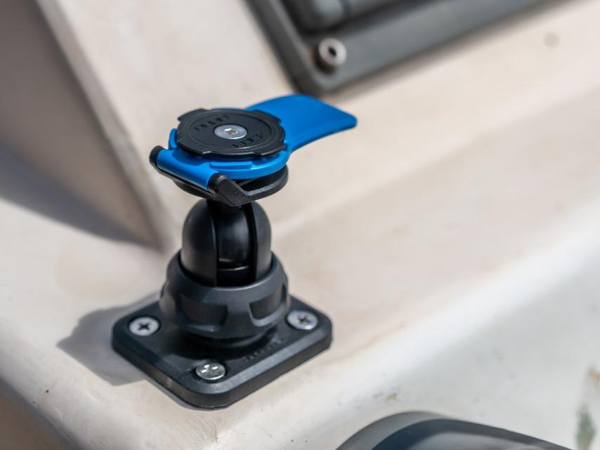 Quad Lock 360 Base - Flat Rectangle 4 Hole - Black