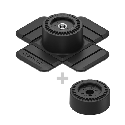 Quad Lock 360 Base - Flexible Adhesive - Black