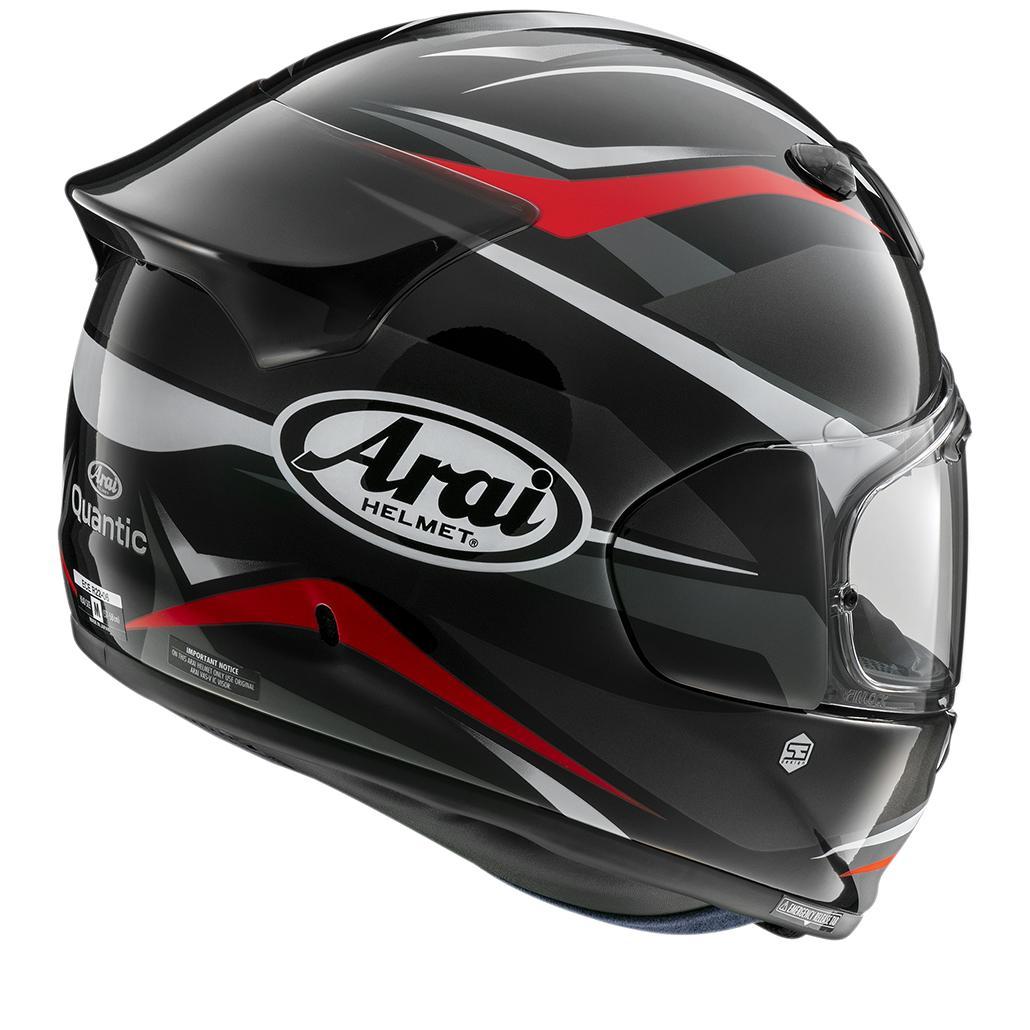 Arai Quantic Ray Helmet - Black/White/Red/Grey