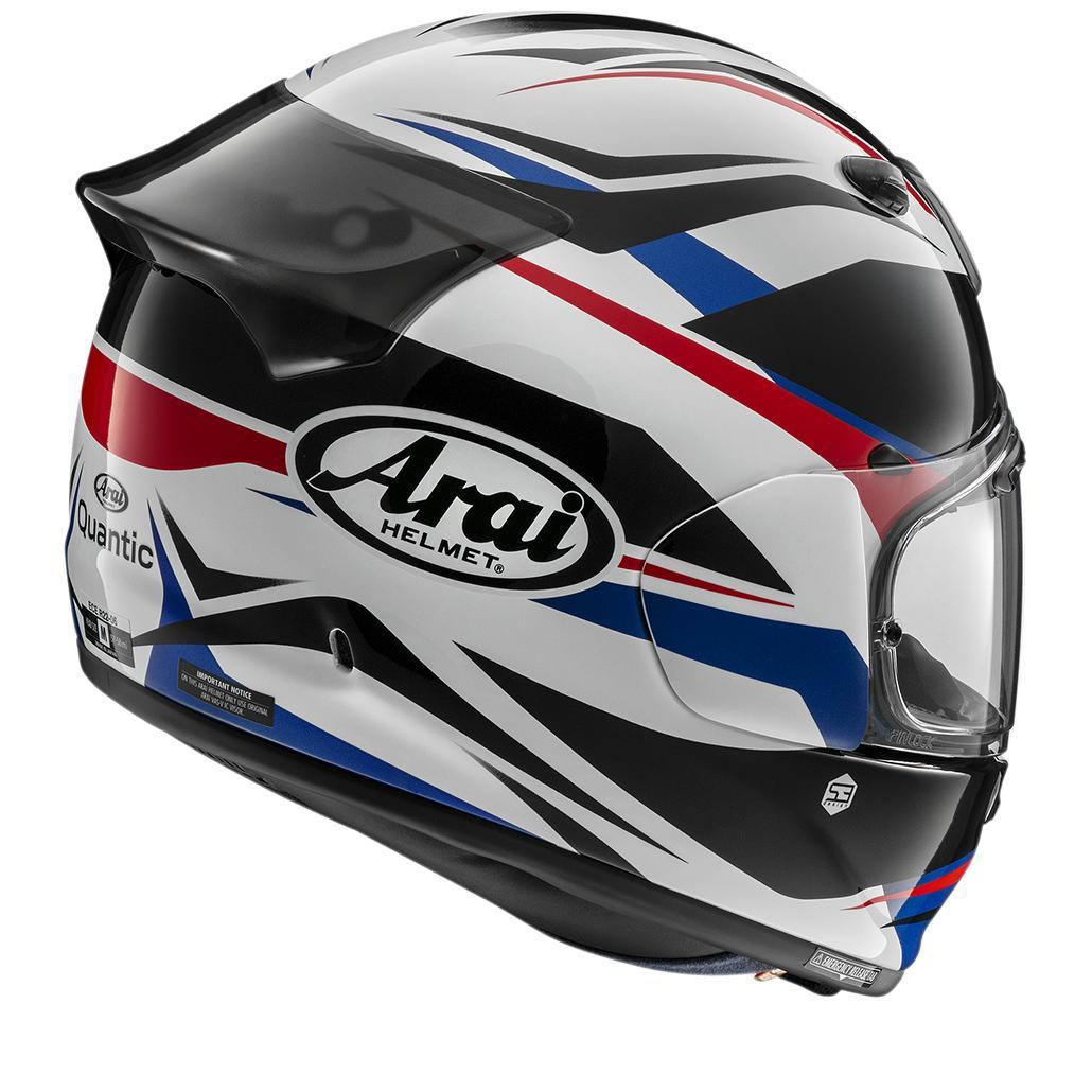 Arai Quantic Ray Helmet - White/Blue/Red/Black