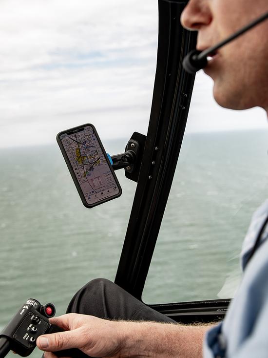 Quad Lock 360 Base - Flat Rectangle 4 Hole - Black