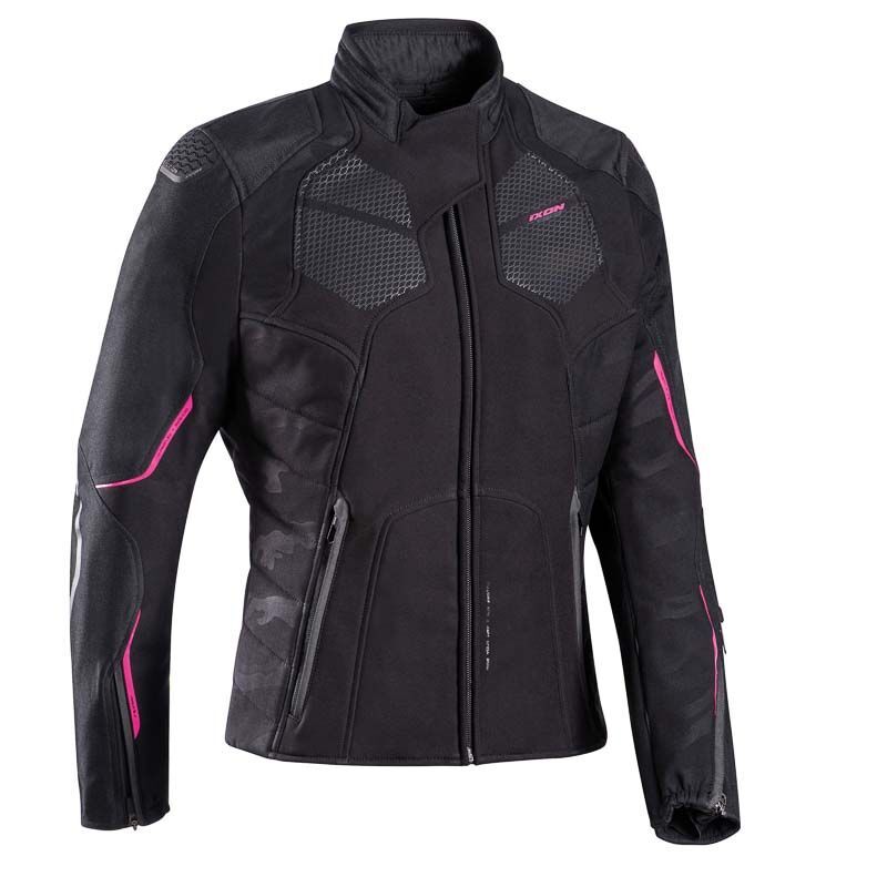 Ixon Womens Cell Black Pink Jacket